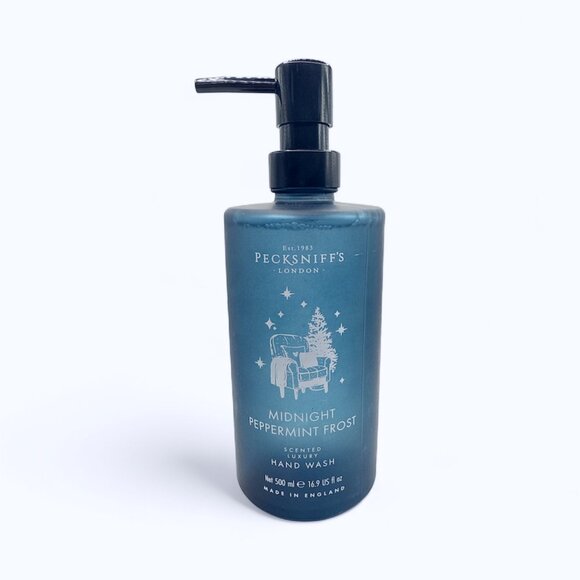 NEW Pecksniffs - 2x Midnight Peppermint Frost Glass Bottle Hand Wash, 16.9 fl oz - Picture 2 of 4